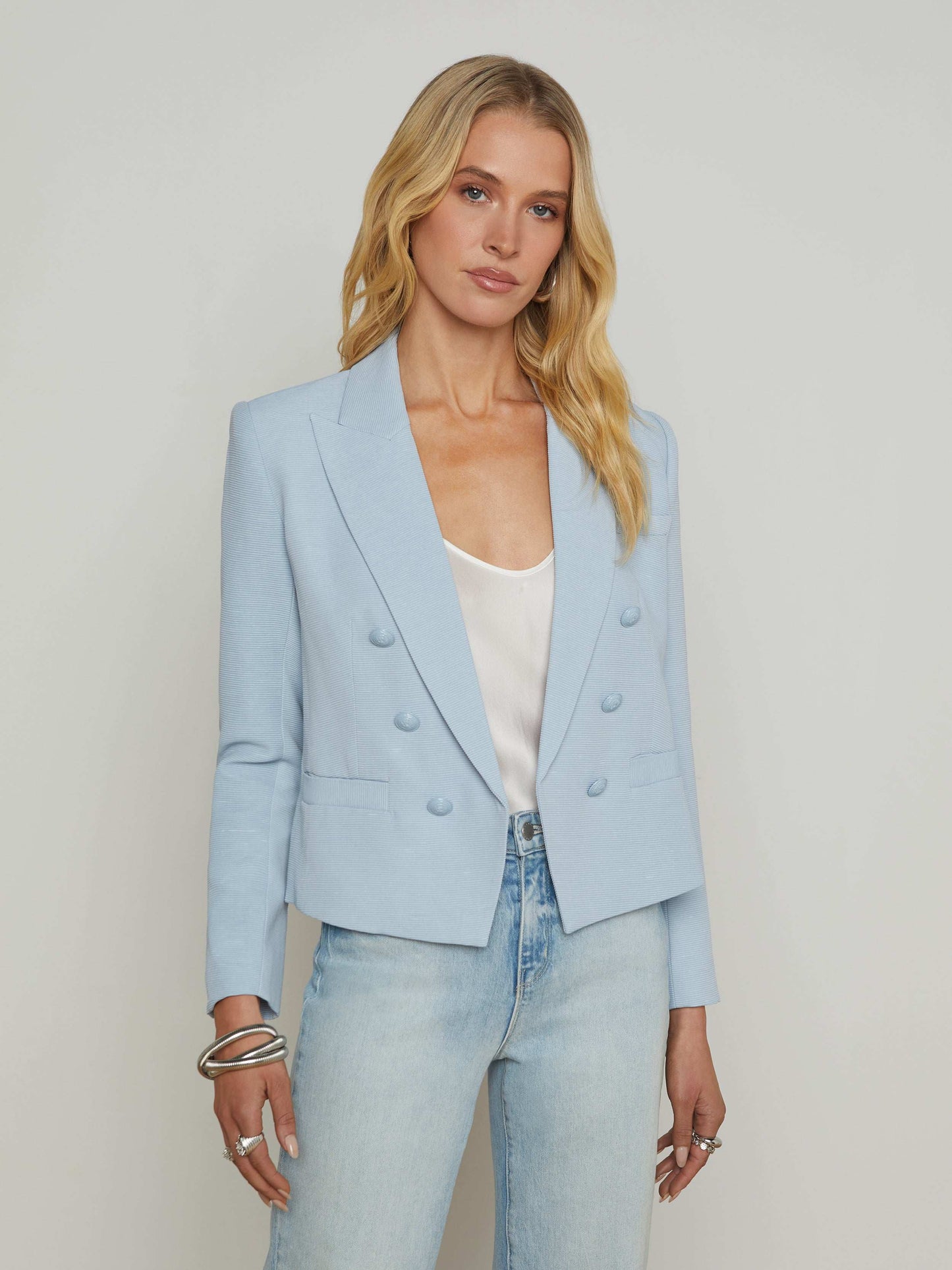 Brooke Open-Front Blazer