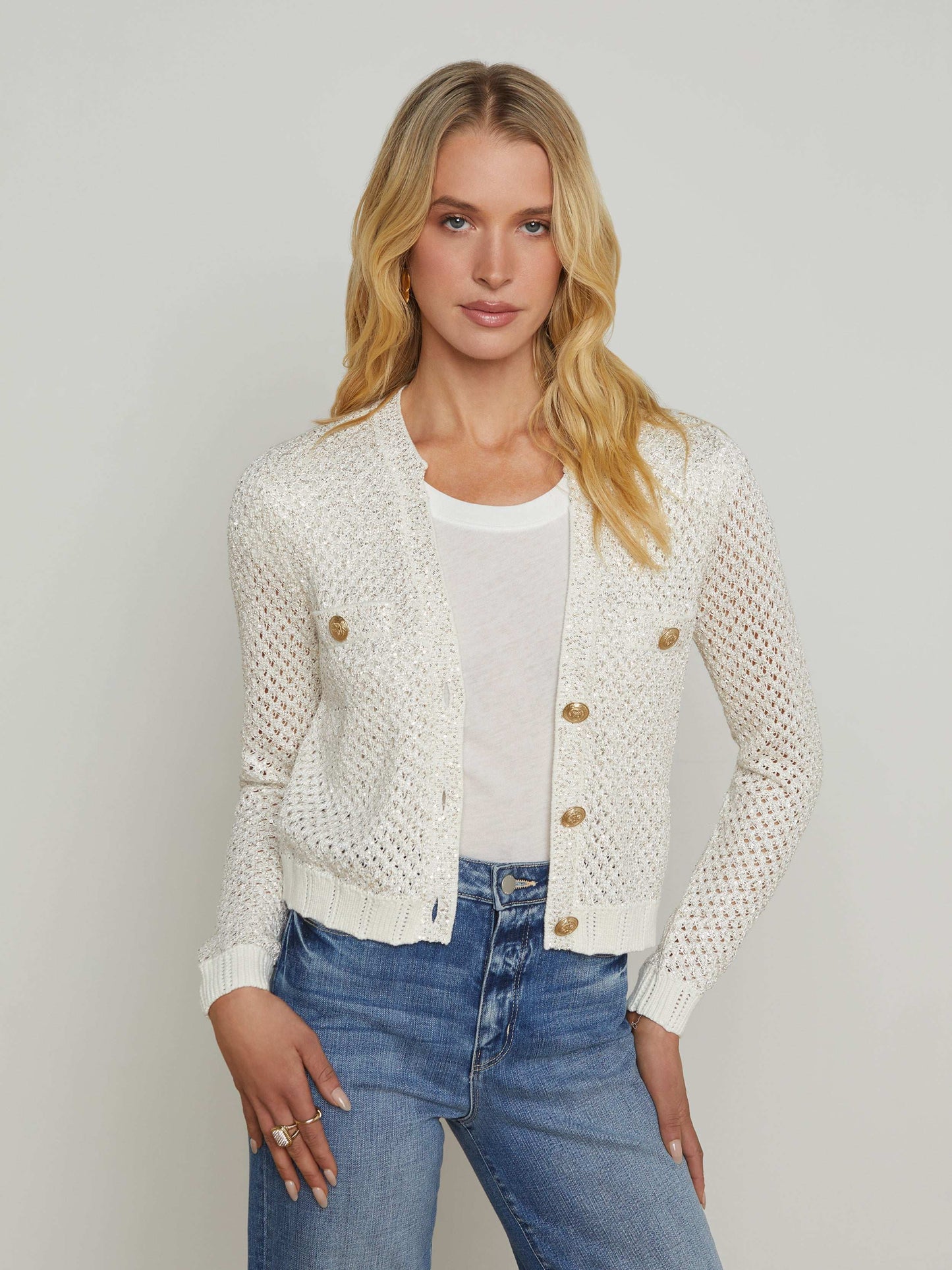 Blanca Sequin Cardigan