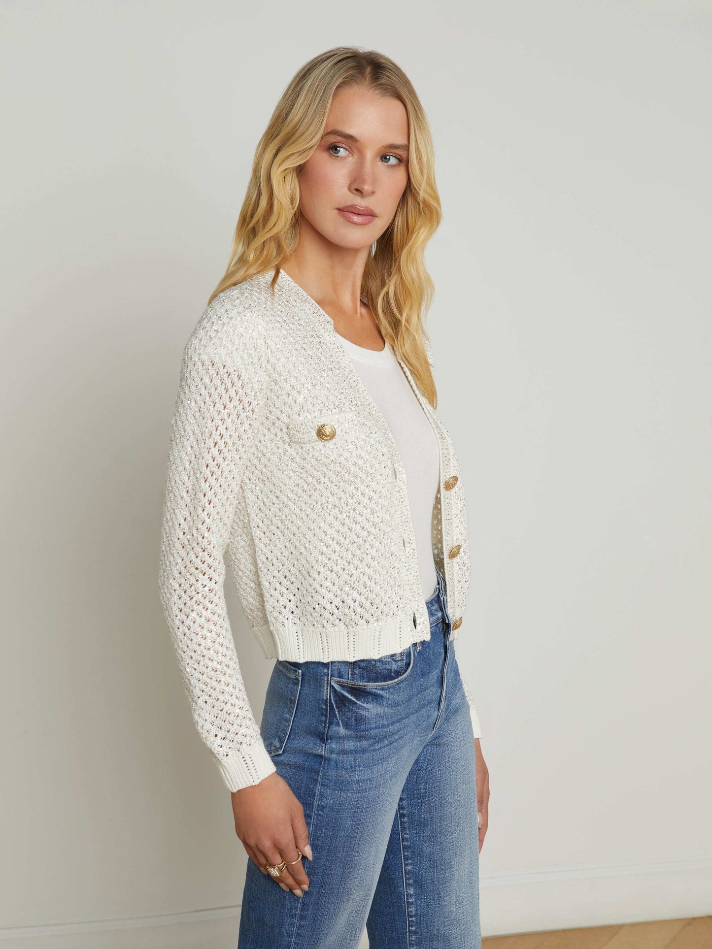 Blanca Sequin Cardigan